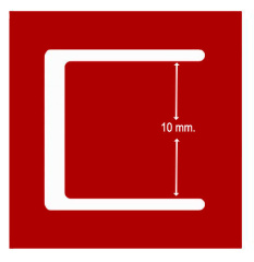 Профиль П-образный -10мм
