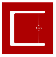 Профиль П-образный -6мм